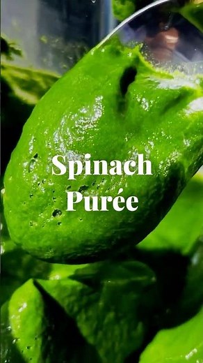How to Make the Perfect Spinach Purée Recipe - Under 60 Seconds!