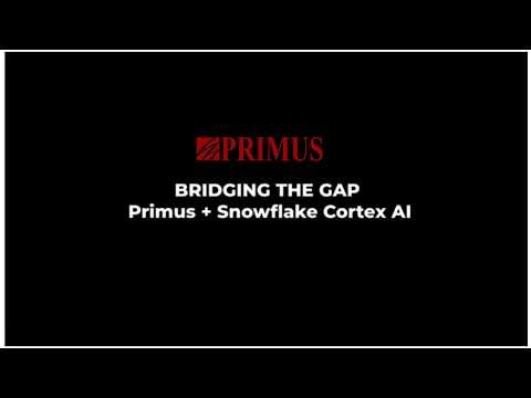 Primus and Snowflake Cortex turn data chaos into AI results.