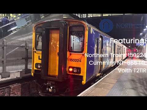 A TRIP ON THE CLASS 150! “Sprinter”Featuring Northern Trains Class 150224 Cummins NT855 Engine