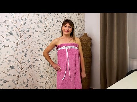 How to Make a Personalized Bath Towel and Towel Dress | Easy Sewing Project