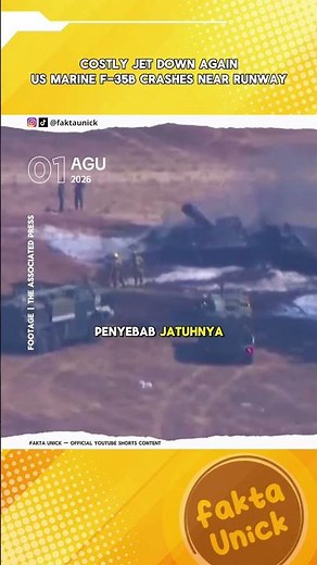 US Marine Corps F-35B Crashes Near Runway