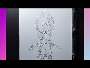 How to draw luffy step by step | anime drawing tutorial for beginners | easy anime drawing