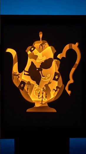 Alice in Wonderland DIY Papercraft Lightbox 💡 #aliceinwonderland