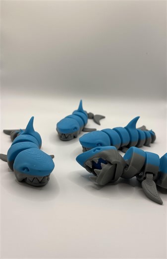 3D Shark Articulated - Etsy
