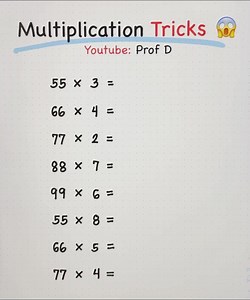 Multiplication Tricks 🔥 | Prof D