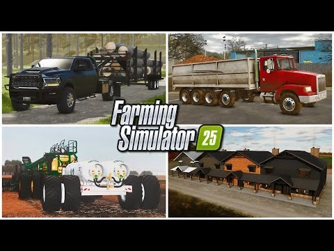 Farm Sim News - Mods for Next 2 Weeks, RMC Logging Trailer, & Ammonia Mod! | Farming Simulator 25