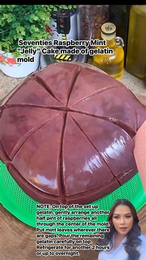 Seventies Raspberry Mint "Jelly" Cake #cooking #fblifestyle #tips #lifehacks #reels | Princess Vi