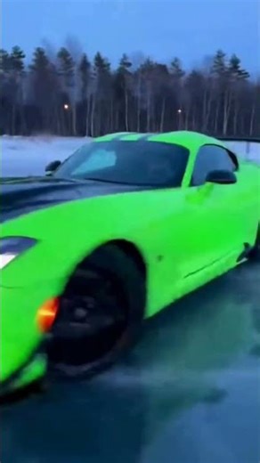 Supercar Ice Drifting Dodge Viper #shorts