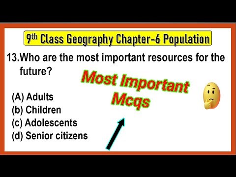 CBSE Class 9 Geography Book Chapter 6 “Population” Multiple Choice Questions with Answers