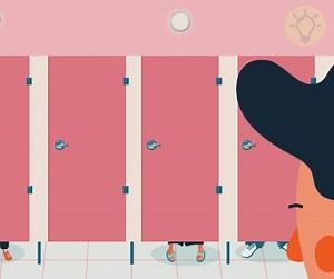 This video explains the reasons why the public toilets' doors don't reach the floor. | Smart is the New Sexy