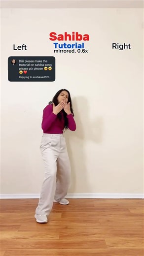 Prerna on Instagram: "Sahiba on public demand- @sagar_chand78 choreo Sahiba dance tutorial, dance tutorial, expressive dance tutorial, beginner friendly dance, viral dance, trending dance 2025, #Sahiba #DanceReel #fyp #dancetutorial #explore this is not my choreo, all credits to the choreographer"
