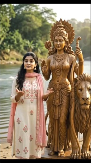 Young girl Makes a Life-Size Wooden Goddess Statue from a Giant Log | Amazing Wood Carving Art