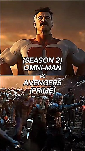Omni-Man (S2) vs Avengers (Prime) | Battle #shorts #invincible #marvel