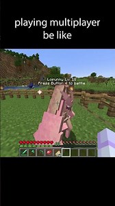 Playing multiplayer be like.... #minecraft