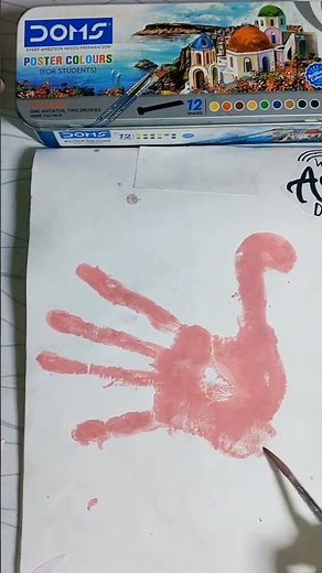 Hand Print Art for Kids 🖐️ Easy & Fun Painting | Creative Art | Craft with Shreeja