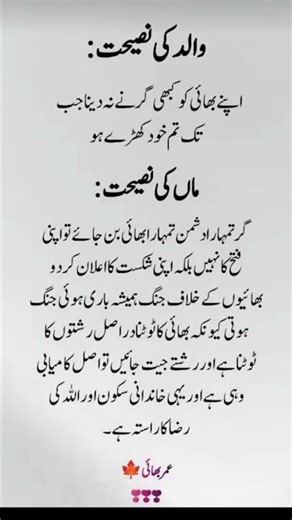 Parents Advice About Siblings | Father & Mother Islamic Guidance | Respect Your Brother & Sister ❤️