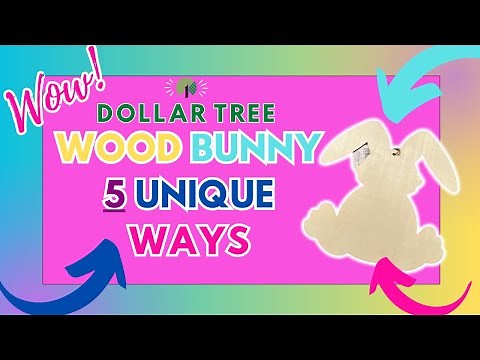 Everyone Will Be Buying These Dollar Tree Wood Bunnies for these Adorable DIYs -Craft Ideas #easter