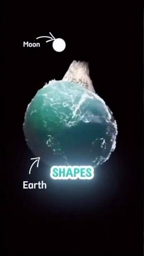 This is how gravitational pull of the moon affects the Earth’s oceans #shorts
