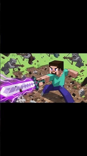 “Full Netherite | Epic Minecraft Animation Music Video – Steve vs Mobs in Ultimate Battle!” part 1