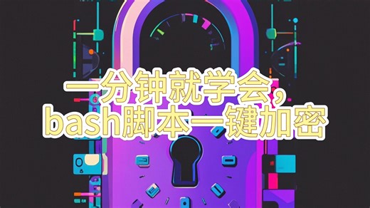 一分钟就学会，bash脚本一键加密