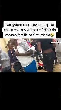 House collapse, caused by rain, claims 6 lives from the same family in Catumbela.