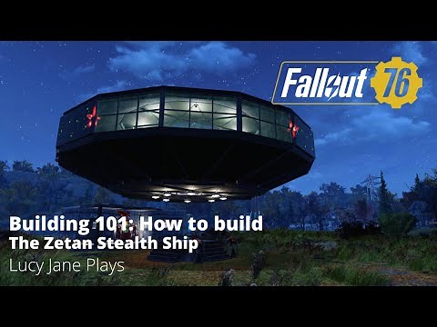 Fallout 76 - Building 101 - How to build the Zetan UFO Stealth Ship