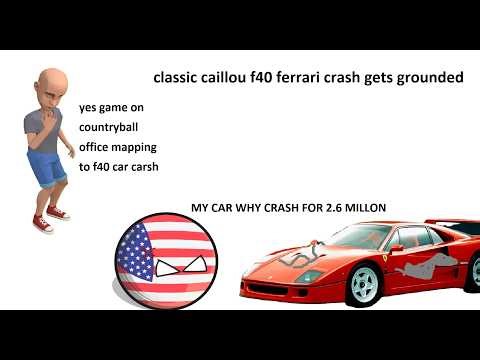 classic caillou f40 ferrari crash gets grounded