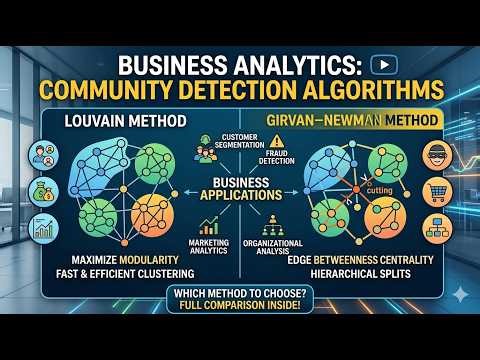 Community Detection Algorithms Explained | Louvain vs Girvan–Newman