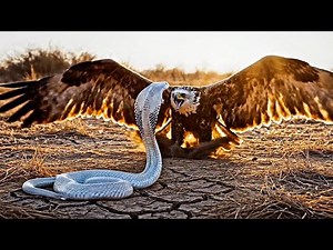 King Cobra vs Lord of The Sky Eagle Wildlife Battle Deadly Fights on the Savanna #wildlifebattle