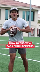 HOW TO THROW A BACK SHOULDER PASS | First Down Training