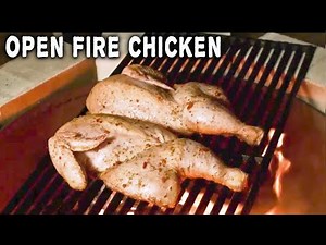BBQ Chicken Cooked Over an Open Fire | Cooking With Fire