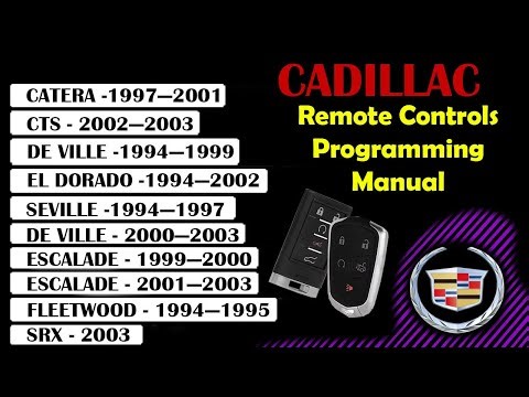 Cadillac Key Remote Control Programming Manual