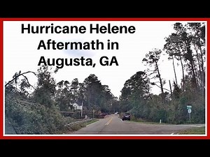 Wandering Disaster: Hurricane Helene Aftermath Augusta GA