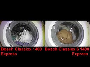 Bosch Classixx 1400 Express vs Bosch Classixx 6 1400 Express Cottons 90 wash race