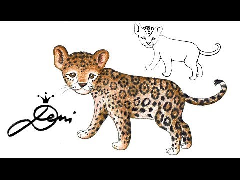 Jaguar schnell zeichnen lernen 🐆 How To Draw A Jaguar For Children 🐆 как се рисува ягуар за деца