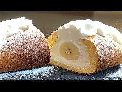 【まるごとバナナ】フライパンで簡単にふわふわに作れちゃう How to make Banana omelette