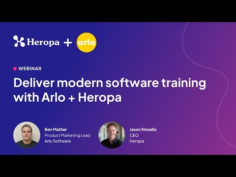 How to Deliver Modern Software Training with Arlo + Heropa