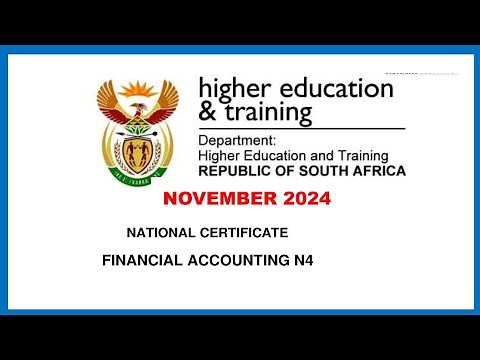 FINANCIAL ACCOUNTING N4 CASHFLOW STATEMENT NOVEMBER 2024