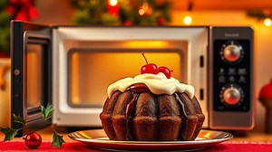 how to cook christmas pudding in a microwave? - Test Food Kitchen