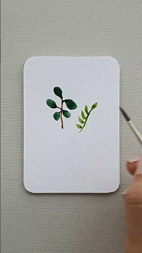 수채화 나뭇잎 그리기 | Watercolor leaves