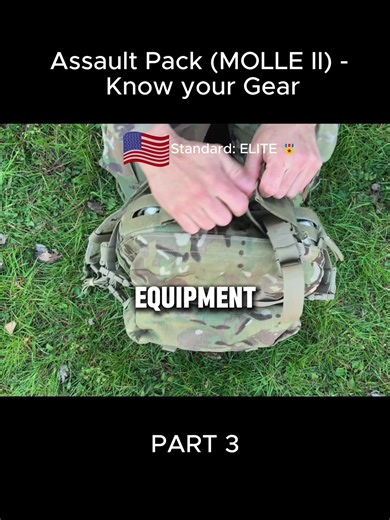 Assault Pack (MOLLE II) - Know your Gear#Military #USArmy #usmilitary #army #usa