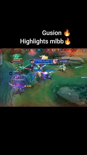 Gusion: The Ultimate Highlights & Combos Guide #mlbb #shorts