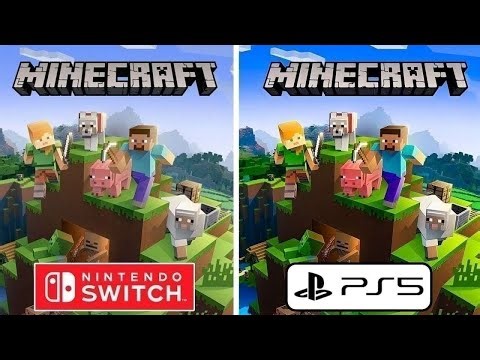 Minecraft PS5 vs Nintendo Switch Graphics Comparison