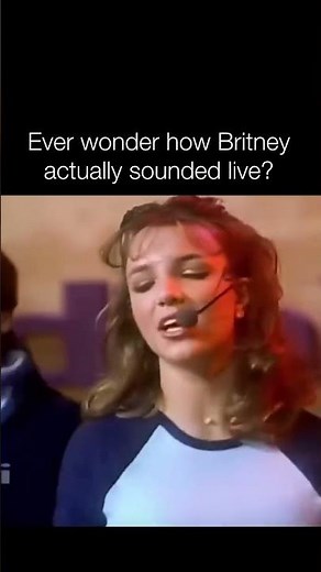 How Britney Spears ACTUALLY Sounded Live! 🎤✨ #Shorts