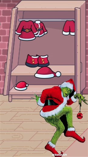 🎄 The Grinch Cosplay in Avatar World | Christmas Villain Look 💚 #avatarworld #avatarshorts