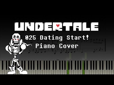 Undertale - 025 Dating Start! (Piano/Synthesia)