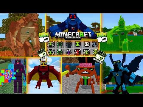 😍 BEN 10 OMNIVERSE OMEGA MOD FOR MINECRAFT PE 🔥| MCPE 1.21+