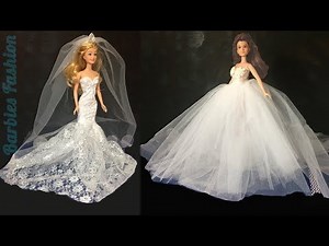 2 DIY MINITURE WEDDING DRESSES & MORE CRAFTS AND HACKS