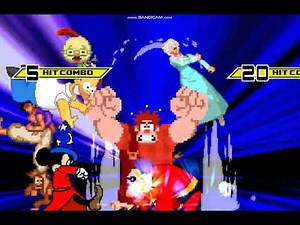 RANDOM MUGEN BATTLE #23 Disney 4V4 Party