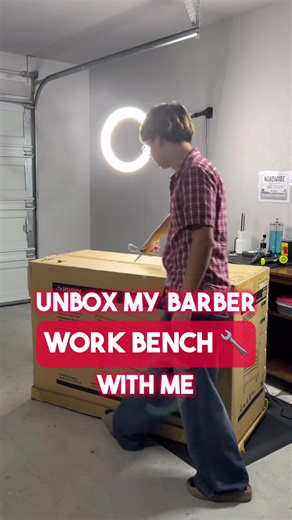New HUSKY Workbench!! 😮‍💨🙌🏽 #barber #teenbarber #barbersetup #barberlife #barbershop #fyp #taper #trending #fade #copperascovetx
